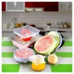 Silicon Cover Lids Food Fresh Saver Cover, Freezable, Microwavable Cover Stretchable Covers for Bowls, Cups, Pots
