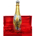 Shampion Bottle in Gold and Silver Finish 17 inch