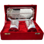 Brass Bear Glass With Silver Finish - Image 2