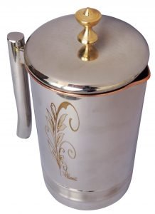 Pure Copper Steel Jug 1.4 Litre  - 7*4.5*10 Inch - Image 2
