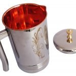 Pure Copper Steel Jug 1.4 Litre  - 7*4.5*10 Inch