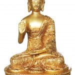 Brass Buddha in Superfine finish - 5*3.3*7.2 inch