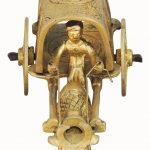 Brass Single Bull Cart - 4.4*2*2 Inch