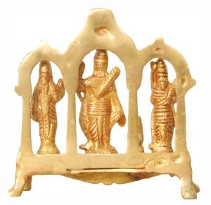 Brass Ram Dharbar Statue Idol Murti - 5*1.5*5 Inch - Image 2
