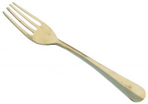 Pure Brass Frork - 7.2*1.2*0.5 Inch - 6 PCS - Image 3