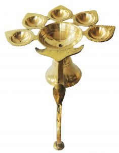 Panchmukhi Deepak Diya 8.3*6*3 Inch - Image 2