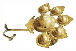Panchmukhi Deepak Diya 8.3*6*3 Inch - Image 3
