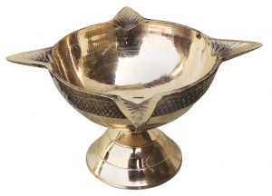 Brass Charmukhi Deepak diya - 1.7 Inch