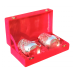 Brass Bear Mug Set With  Silver Finish - 4.5 Inch - Image 3
