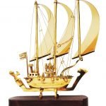 Brass Ship In Shinning Brass Polish finish