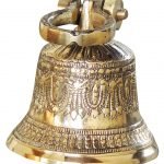 Brass Ganta Bell Temple Bell Embose - 3.5*3.5*5.5 Inch