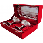 Brass Ice Cream Bowl Set In Silver Pating Packed In Red Velvet Box - 3.5*3.5*3.5 Inch - Image 2