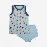 100% Organic Cotton Top and Shorts Set For Kids (Sunny Bliss, 1 - 2 Year)