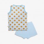 Organic Comfort Wear - 100% Organic Cotton Top and Shorts Set For Kids (Sunny Bliss, 1 - 2 Year)