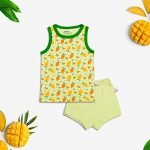 100% Organic Cotton Top and Shorts Set For Kids (Sunny Bliss, 1 - 2 Year) - Image 4