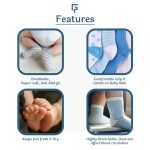 Organic cotton Baby Socks - Pack of 3 Pairs - Lowcut 0-3 months - Image 4