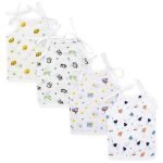 GOTS Certified Extra Soft Organic Cotton Muslin Knot Jhabla for Newborn Baby (3-6 Months) (3-6 Months) (White)