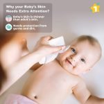 Baby Wet Wipes with Lid Enriched and Aloe-Vera and Jojoba Oil (72 Wipes/Pack x 6Packs = 432 Wipes) - Image 3