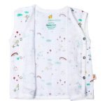 100% Organic Muslin Jhabla (Small (0-3 Months)), Multicolor - Image 9