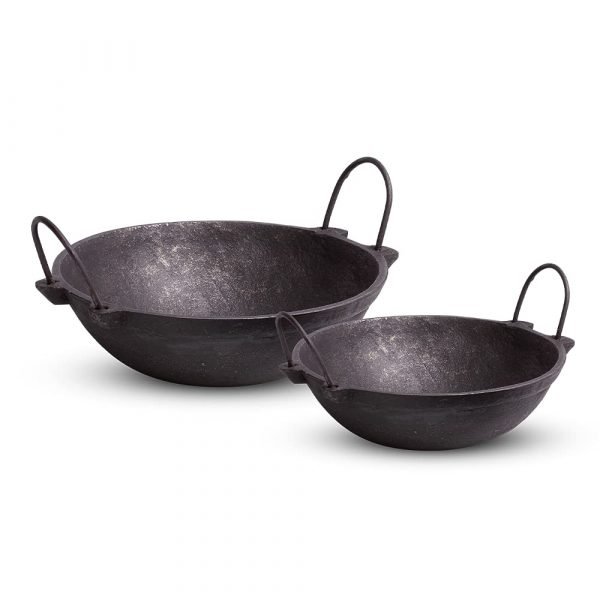 Cast iron , Set of 1-arD The Indus Valley 1.2 L Without Lid Kadhai 