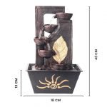 Home Decor Table Top Waterfall Fountain With Led Lights for Home Office And Garden Decor - Image 2