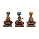 India Vintage Metal Wall Mounted Art Sculpture (11 x 6 x 2 inch, Multicolor), Medium - Image 3