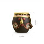 Warli Hand-Painted Tribal Pot Faces Living Room & Home Decorative Terracotta Pots Showpiece Flower Pots - Image 9