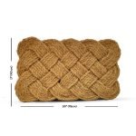 Coir Rope mat 17” x 30” ( 43 cm x 76cm) | Natural Coir Mat - Image 2