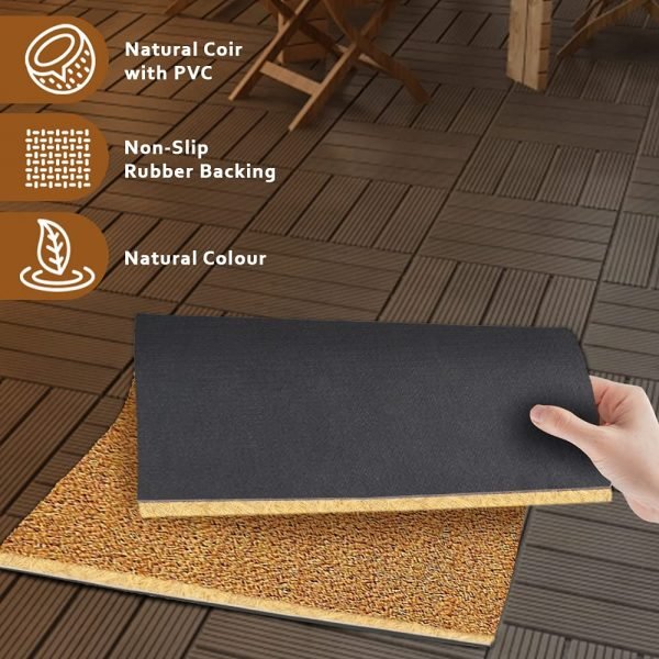 Brown rubber deals floor mats