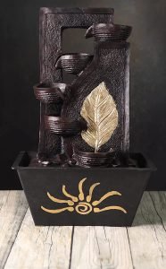 Home Decor Table Top Waterfall Fountain With Led Lights for Home Office And Garden Decor - Image 4