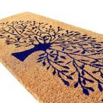 Natural Coco Coir Beige and Blue Tree Printed Anti-Slip Doormat Long-Lasting, Heavy Duty, Large & Thick Entryway Rug with PVC Backing for Indoor, Outdoor, Patio, Home and Office (120 x 1.5 x 40cm) - Image 5