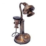 Landline telephone Vintage Collection Antique Swan Design Brass Decorative Showpiece