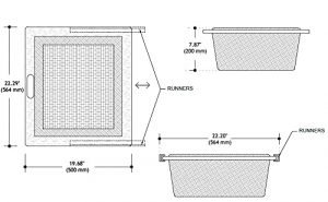 Wicker Basket For Modular Kitchen | Pull Out Basket for Onion, Potato - Image 2