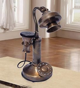 Landline telephone Vintage Collection Antique Swan Design Brass Decorative Showpiece - Image 3
