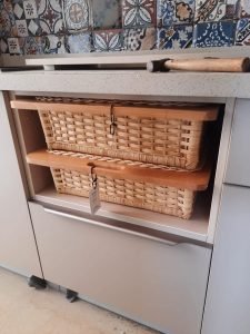Wicker Basket For Modular Kitchen | Pull Out Basket for Onion, Potato - Image 4