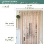 Cotton Rope Curtain (7 x 4 Feet) Off-White | Handmade Home Decor Fringes for Door, Bedroom, Kitchen, Living Room, Wedding, Parties - Image 4