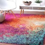 3D Printed Vintage Persian Carpet Rug Runner for Bedroom/Living Area/Home with Anti Slip Backing (4 X 5Feet-Medium, Multicolour)-Pack of 1