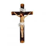 16 inch Polymarble Holy Cross showpiece Idol Catholic Wall Decorative Christian Statues Figurine for Home Decor Craft for House Warming for Living Room (Multicolor)