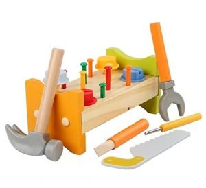 Wooden Dismantling Tools Kit Mechanical Toy Set for Kids