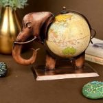 Crafts Elephant Globe Rajasthani Home Decor Handicrafts | Home Decorative Items in Living Room, Bedroom | Showpiece Gifts - Image 6