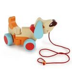 Wooden Bruno- The Dog Pull Along Toy (1 Year+) with Attached String- Encourage Walking, Develop Hand-Eye Coordination, Build Gross Motor Skills - Image 2