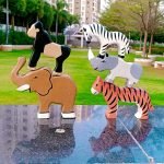 10 Piece Wooden Wild Animals/Forest Animals/Classic Toy for Pretend Play/Educational Balancing Toy - Image 4