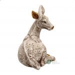 Resin 6" Deer Statue Showpiece Antique Finish Table Accent Collectible Figurines For Home Interior Decor Item Handicraft Wild Animal, Multi Colour - Image 3