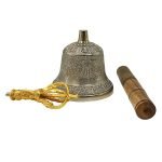 Brass Tibetan Om Bell Fengshui Vastu Meditation Healing Spiritual Gifting Handicraft Product for Home, Office & Buddhist Temple (Big Size) - Image 4