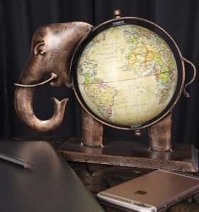 Crafts Elephant Globe Rajasthani Home Decor Handicrafts | Home Decorative Items in Living Room, Bedroom | Showpiece Gifts - Image 3